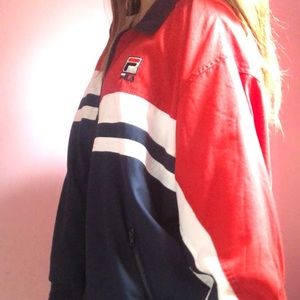 Vintage Fila Track Jacket 80/90’s Red/White/Blue